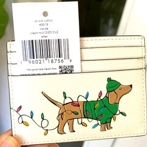 Kate Spade Dachshund card holder wallet
